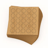 KwikCaps Self Adhesive Screw Cover Caps - Natural Pacific Walnut / Natural Tossini Elm / Finsa Roble Denver 84V (124) H3700 ST10 / H1213 ST33 - Bedrooms Plus