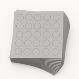 KwikCaps Self Adhesive Screw Cover Caps - Silver Grey (301) U765 ST7 - Bedrooms Plus