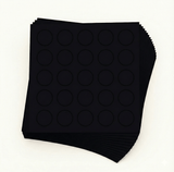 KwikCaps Self Adhesive Screw Cover Caps - Smooth Black / Finsa Negro 231 (325) U999 ST12 - Bedrooms Plus