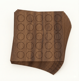 KwikCaps Self Adhesive Screw Cover Caps - Tobacco Aida Walnut / Finsa Nogal Valentina 1AS (353) H3704 ST15 - Bedrooms Plus