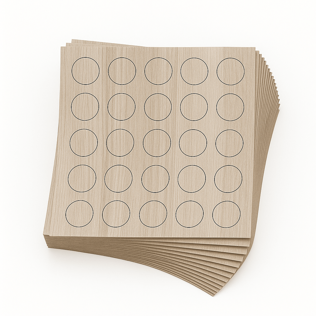 KwikCaps Self Adhesive Screw Cover Caps - White Aland Pine (159) H3430 ST22 - Bedrooms Plus