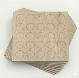 KwikCaps Self Adhesive Screw Cover Caps - White Halifax Oak / Finsa Caledonian Oak Sega 51S (148) Egger H1176 ST37 - Bedrooms Plus