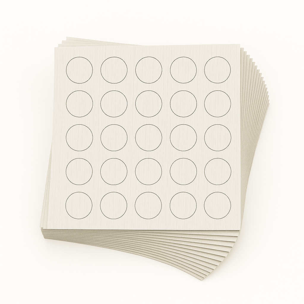 KwikCaps Self Adhesive Screw Cover Caps - Whitewood / White Fineline (383) H1122 ST22 / H3195 ST19 - Bedrooms Plus