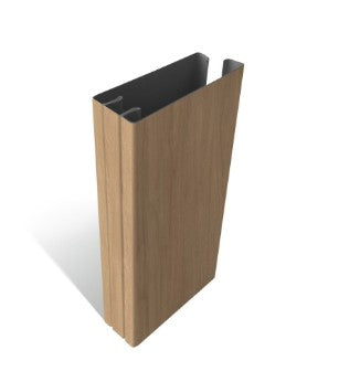 Shaker Green Wood Sliding Door Wardrobe Kit 3 Panel with Light Oak Frame