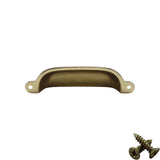 M4TEC 96mm Karat Gold Cup Handle - Luxury Zinc Cabinet Pull (VG4 Series) - Bedrooms Plus