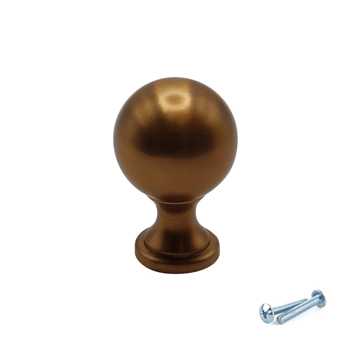 M4TEC Aged Brass Round Knob Handle – VG9 Series (25mm Cabinet, Drawer & Cupboard Knob) - Bedrooms Plus