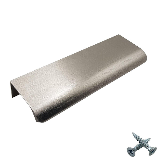 M4TEC Alva Brushed Inox Bar Pull Handle – Modern Aluminium Cabinet, Drawer & Cupboard Door Pull (VD3) - Bedrooms Plus