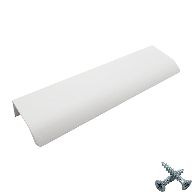 M4TEC Alva White Bar Pull Handle – Modern Aluminium Cabinet, Drawer & Cupboard Door Pull (VD3) - Bedrooms Plus
