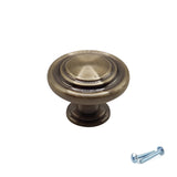 M4TEC Antique Brass Knob Handle: VE7 Series - Bedrooms Plus