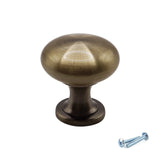 M4TEC Antique Brass Knob Handle – VH4 Series (29mm Cabinet, Drawer & Cupboard Knob) - Bedrooms Plus