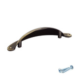 M4TEC Antique Brass Medium Cup Handle: VD9 series - Bedrooms Plus