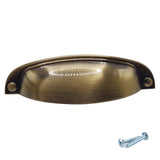 M4TEC Antique Brass Thin Cup Handle Door, Drawer & Cupboard VD8 series - Bedrooms Plus