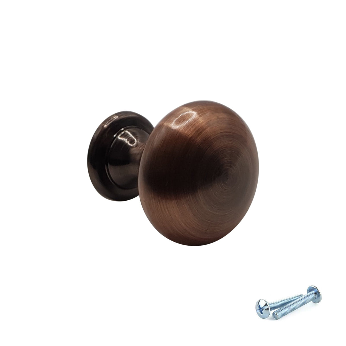 M4TEC Antique Copper Knob Handle – VH4 Series (29mm Cabinet, Drawer & Cupboard Knob) PACK OF 10 - Bedrooms Plus