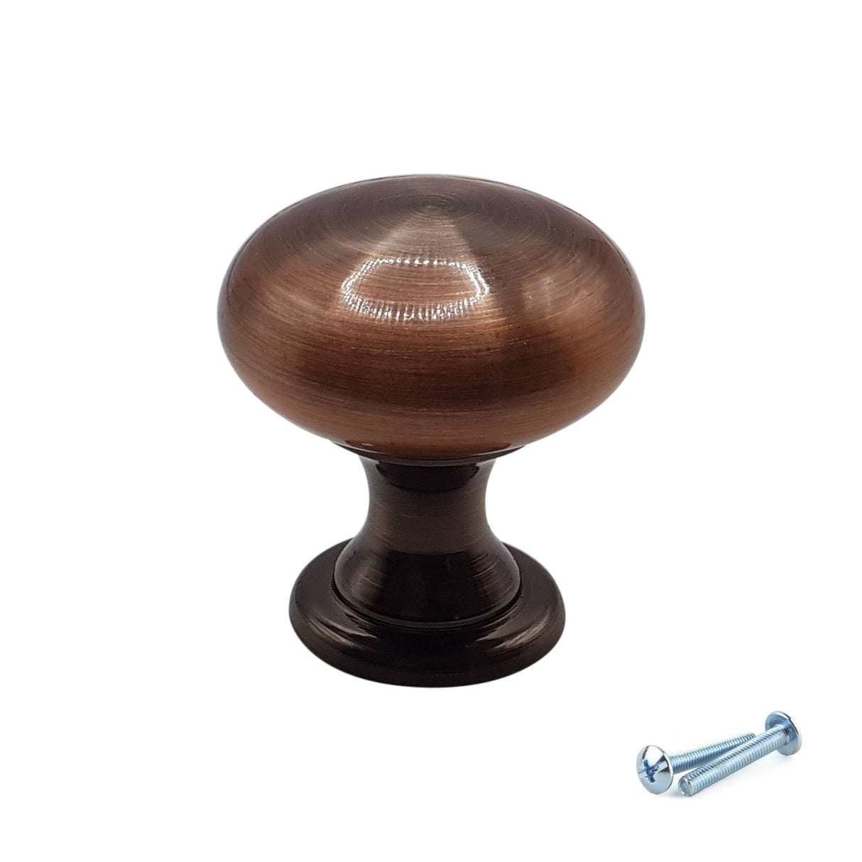 M4TEC Antique Copper Knob Handle – VH4 Series (29mm Cabinet, Drawer & Cupboard Knob) PACK OF 10 - Bedrooms Plus