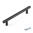 M4TEC Ballater D5 Black T - Bar Handle – Modern Cabinet, Cupboard & Door Handle - Bedrooms Plus