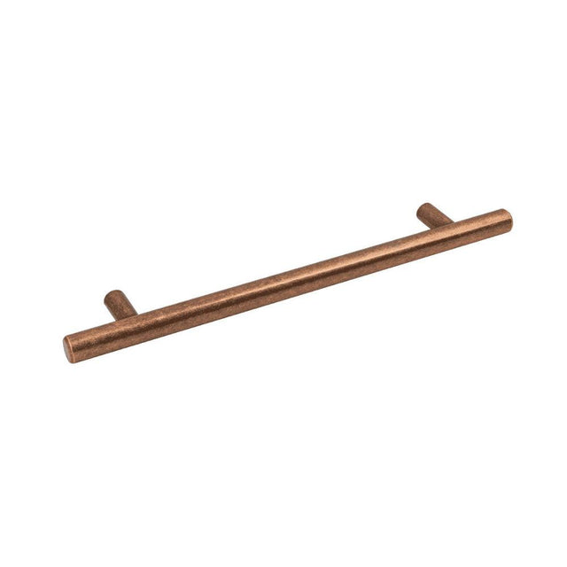 M4TEC Belmont T - Bar Handle – Antique Copper Cabinet, Cupboard & Drawer Handle (W5 Series) - Bedrooms Plus