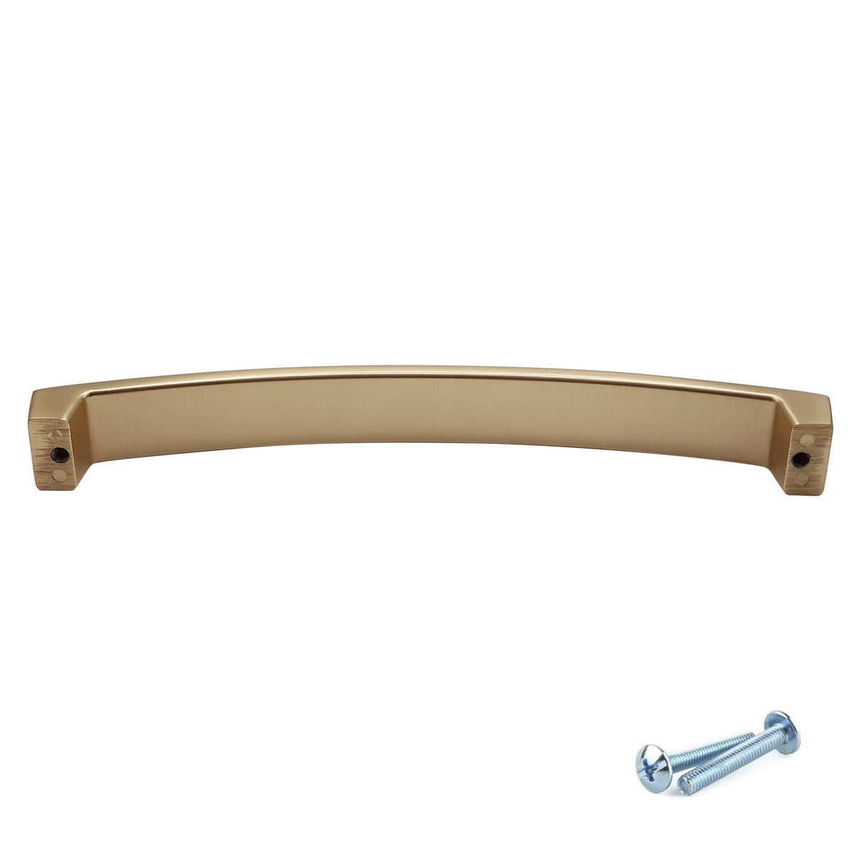 M4TEC Bow Pull Handle Brushed Brass VE9 - Bedrooms Plus