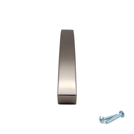 M4TEC Bow Pull Handle Matt Satin Nickel VE9 - Bedrooms Plus