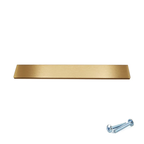 M4TEC Brushed Brass Bar Pull Handle – Cupboard, Drawer & Door (VE8 Dalry Series, Pack of 10) - Bedrooms Plus
