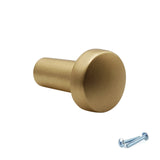 M4TEC Brushed Brass Cabinet Knob – 19mm Drawer & Cupboard Door Handle VF4 Series - Bedrooms Plus