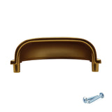 M4TEC Brushed Brass Cup Handle: VD7 series - Bedrooms Plus