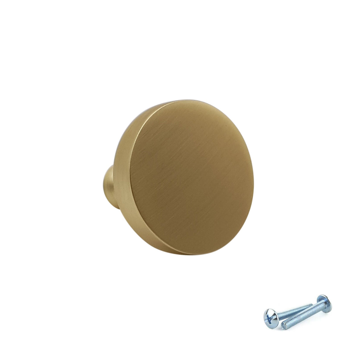 M4TEC Brushed Brass Knob Handle: VE3 series - Bedrooms Plus