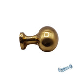 M4TEC Brushed Brass Oval Knob Handle – VG8 Series (36mm Cabinet, Drawer & Cupboard Knob) PACK OF 10 - Bedrooms Plus