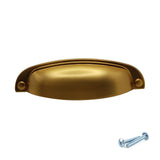 M4TEC Brushed Brass Thin Cup Handle: VD8 series - Bedrooms Plus