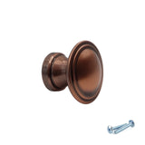 M4TEC Brushed Copper Knob Handle: VE5 series - Bedrooms Plus