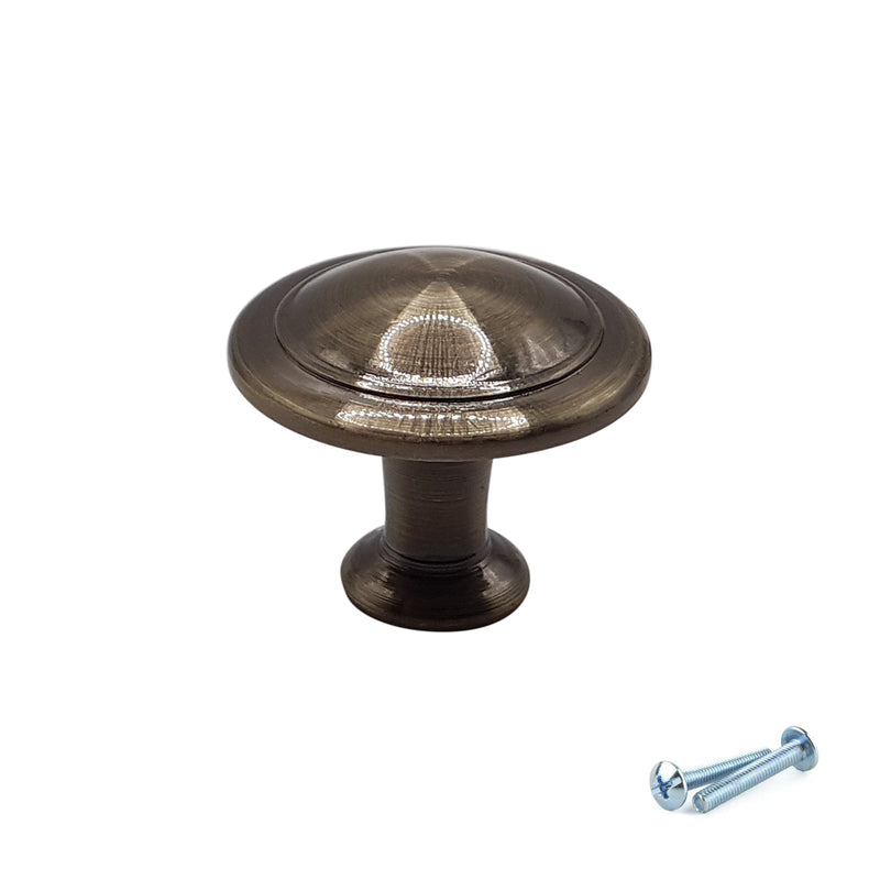 M4TEC Brushed Copper Knob Handle: VE6 series - Bedrooms Plus