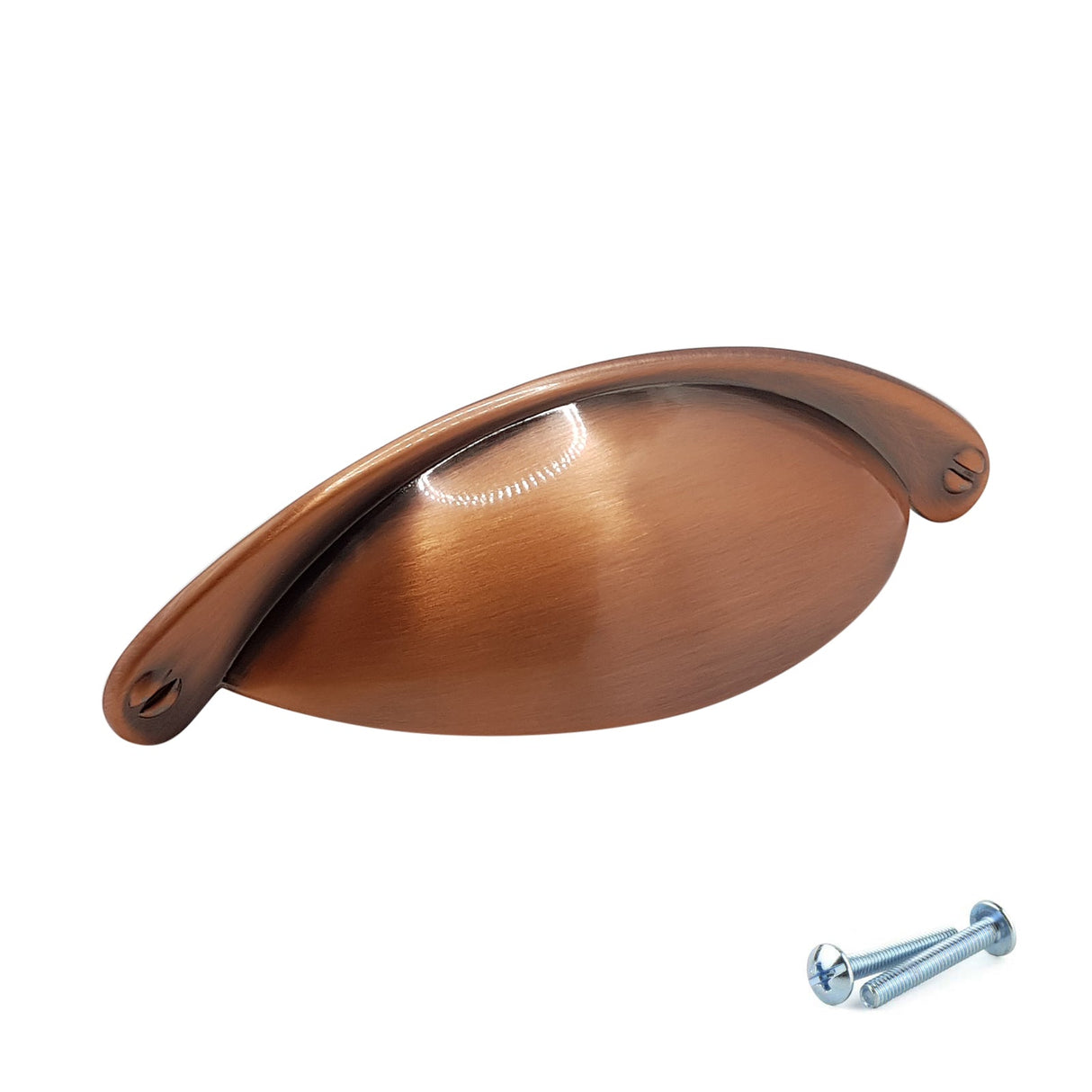 M4TEC Brushed Copper Medium Cup Handle: VD9 series - Bedrooms Plus