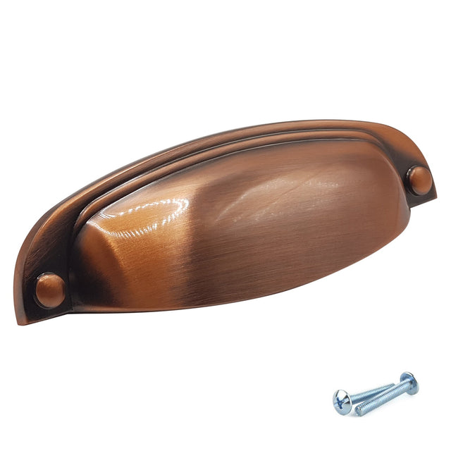 M4TEC Brushed Copper Thin Cup Handle: VD8 series - Bedrooms Plus