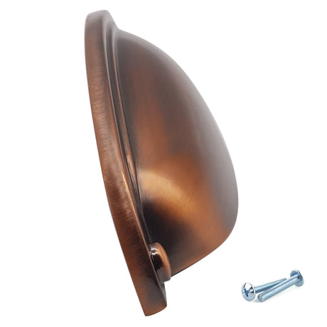 M4TEC Brushed Copper Thin Cup Handle: VD8 series - Bedrooms Plus