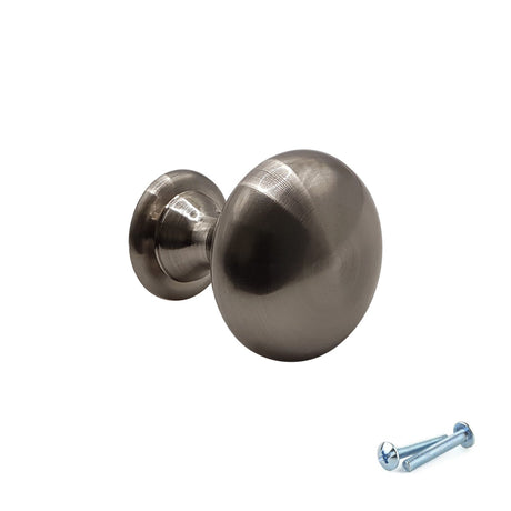 M4TEC Brushed Nickel Knob Handle – VH4 Series (29mm Cabinet, Drawer & Cupboard Knob) - Bedrooms Plus