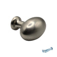 M4TEC Brushed Nickel Oval Knob Handle – VG8 Series (36mm Cabinet, Drawer & Cupboard Knob) - Bedrooms Plus