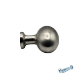 M4TEC Brushed Nickel Oval Knob Handle – VG8 Series (36mm Cabinet, Drawer & Cupboard Knob) - Bedrooms Plus