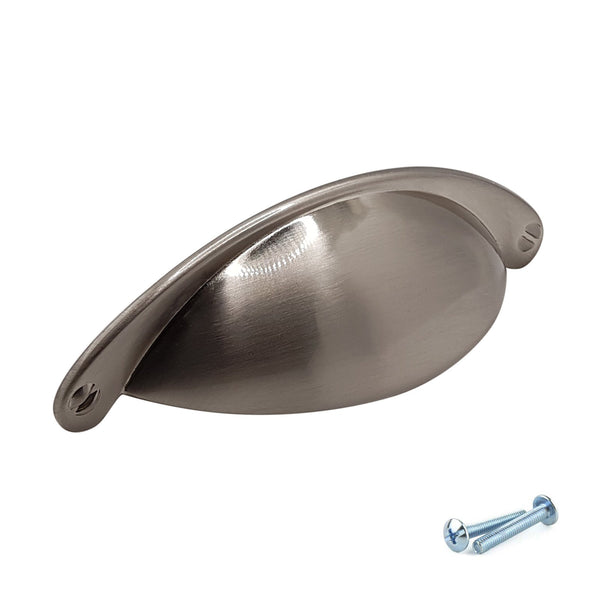 M4TEC Brushed Stainless Steel Medium Cup Handle: VD9 series - Bedrooms Plus