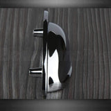 M4TEC Cromarty D8 Chrome Cup Drawer Pull Handle – Polished Cabinet & Cupboard Shell Handle (76mm Centres) - Bedrooms Plus