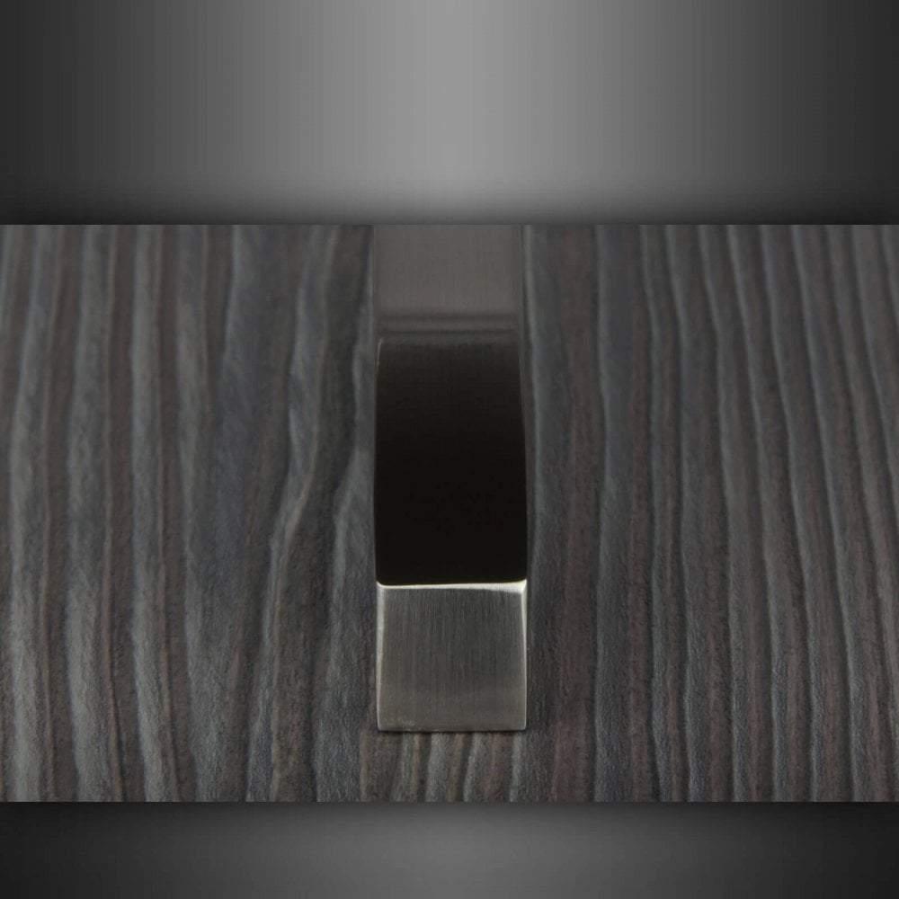 M4TEC Dunbeath E5 Brushed Nickel Bow Cupboard Handle – 160mm Hole Centres – Modern Cabinet & Drawer Pull - Bedrooms Plus