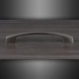 M4TEC Dunbeath E5 Brushed Nickel Bow Cupboard Handle – 160mm Hole Centres – Modern Cabinet & Drawer Pull - Bedrooms Plus