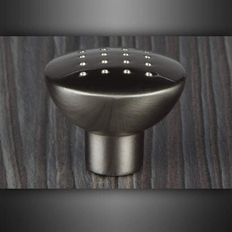 M4TEC Durness C9 Stainless Steel Cabinet Knob – 33mm Dimple - Pattern Cupboard & Drawer Handle - Bedrooms Plus