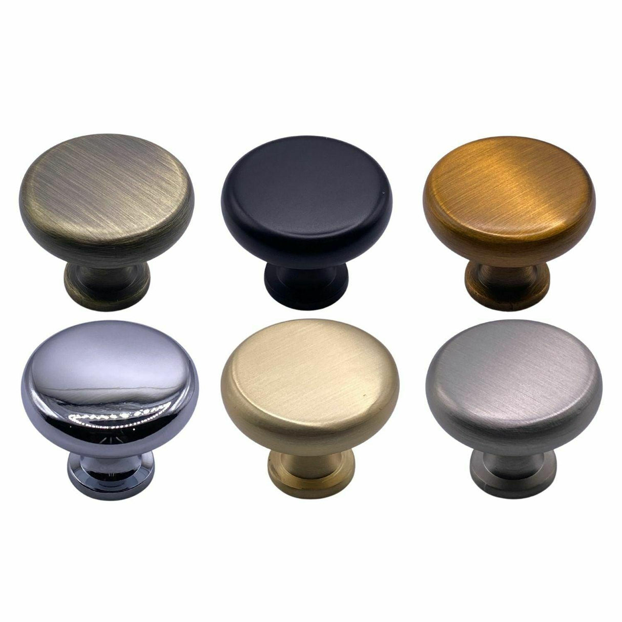 M4TEC Furniture Pull Knob – Brushed Brass, Chrome, Stainless Steel & Black Cabinet & Drawer Handle - Bedrooms Plus