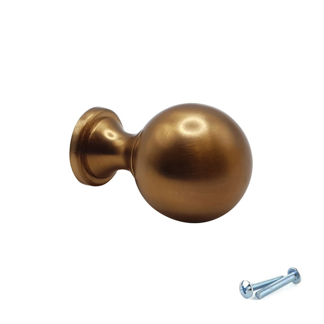 M4TEC Knob Handle Aged Brass VG9 Series - Bedrooms Plus