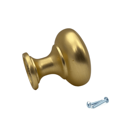 M4TEC Knob Handle Brushed Brass Doors or Cupboards VH4 Series - Bedrooms Plus