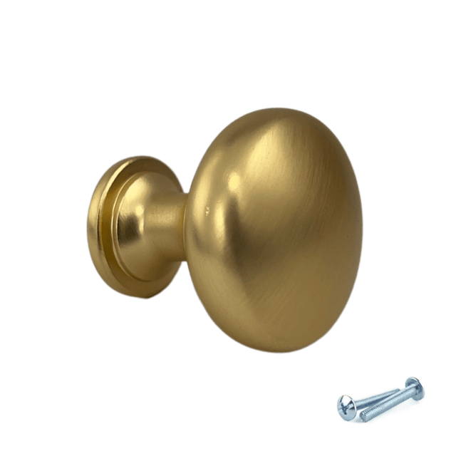 M4TEC Knob Handle Brushed Brass Doors or Cupboards VH4 Series - Bedrooms Plus