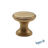 M4TEC Knob Handle Brushed Brass VG7 Series 25mm - Bedrooms Plus