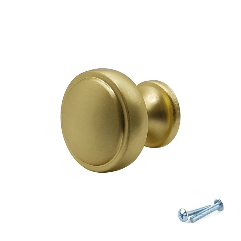 M4TEC Knob Handle Brushed Brass VG7 Series 28mm - Bedrooms Plus