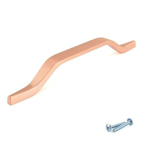 M4TEC Mossdale Z8 Matt Copper Cupboard Door Handle – 320mm Hole Centres - Bedrooms Plus