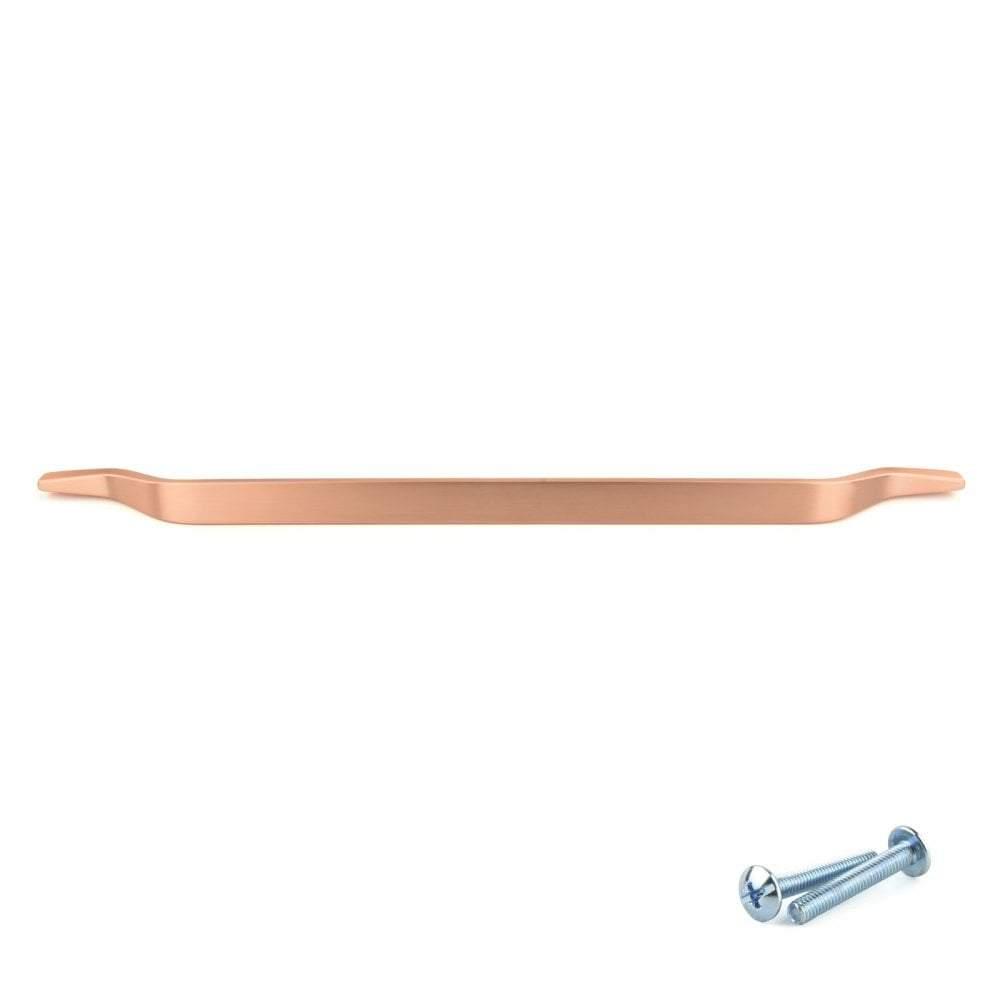 M4TEC Mossdale Z8 Matt Copper Cupboard Door Handle – 320mm Hole Centres - Bedrooms Plus