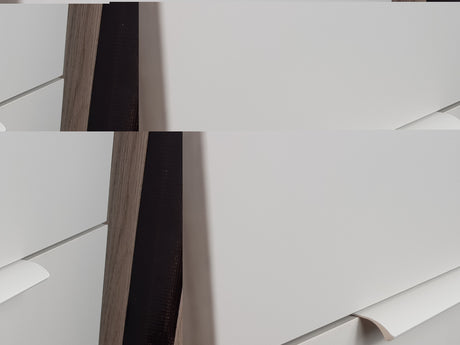 M4TEC Pearl Grey Bow Handle – Cabinet, Drawer & Cupboard Pull in 3 Sizes (VE9 Series) - Bedrooms Plus